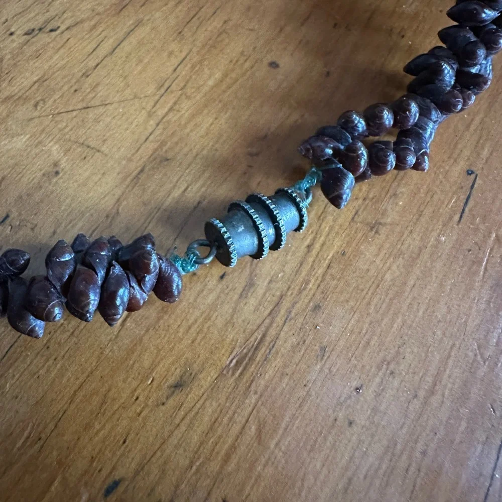 Antique Hawaiian Poleho Shell Lei